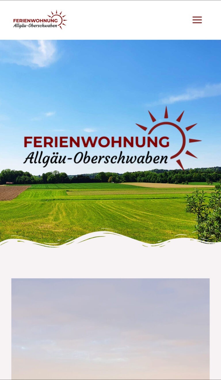 Webseite Ferienwohnung Allgäu-Oberschwaben in Bergatreute